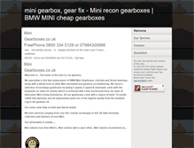 Tablet Screenshot of minigearboxes.co.uk